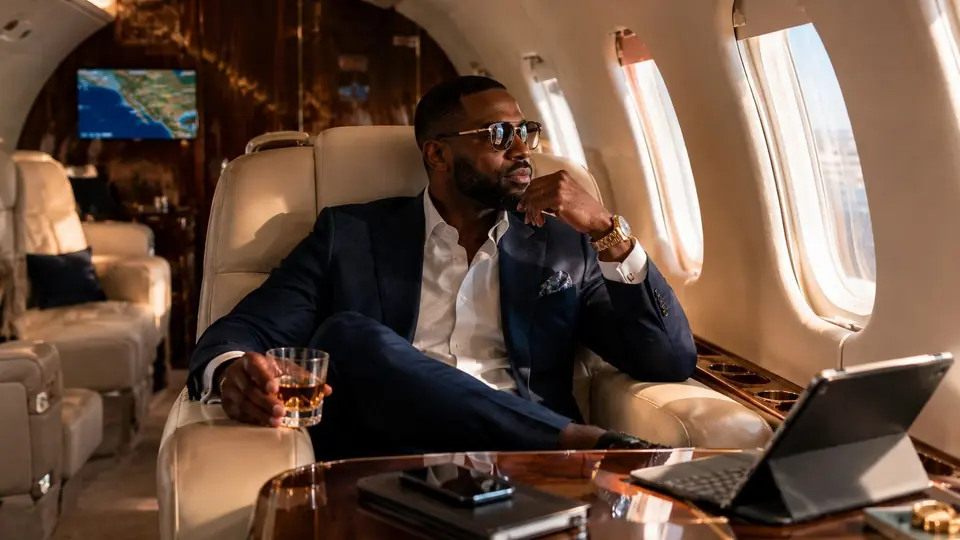 Cabin interior on a Totripjet Lagos to Abuja private charter flight